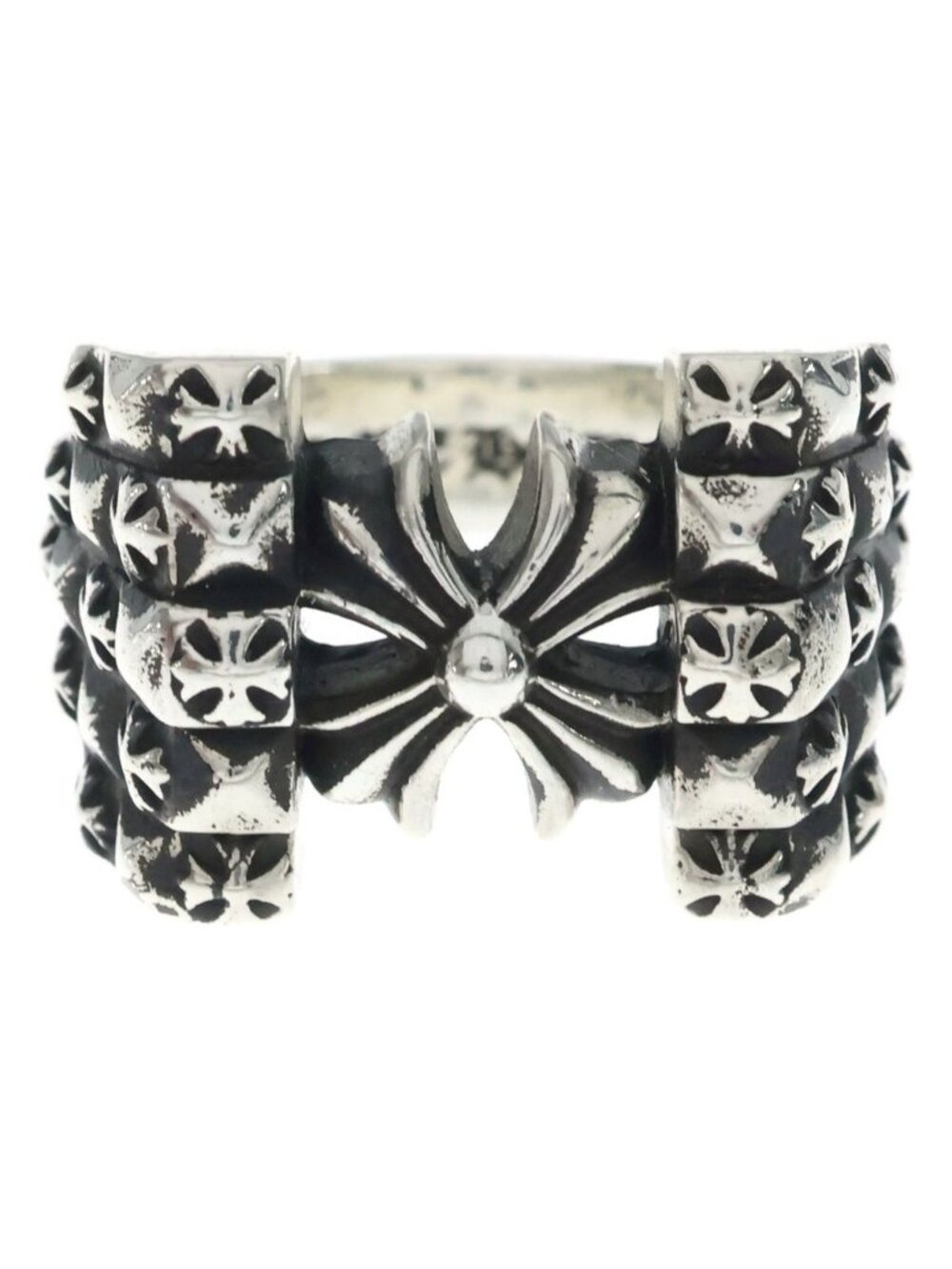 Chrome Hearts Deco CH Plus Silver Ring
